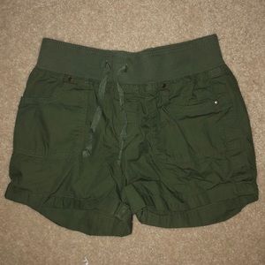 army green shorts